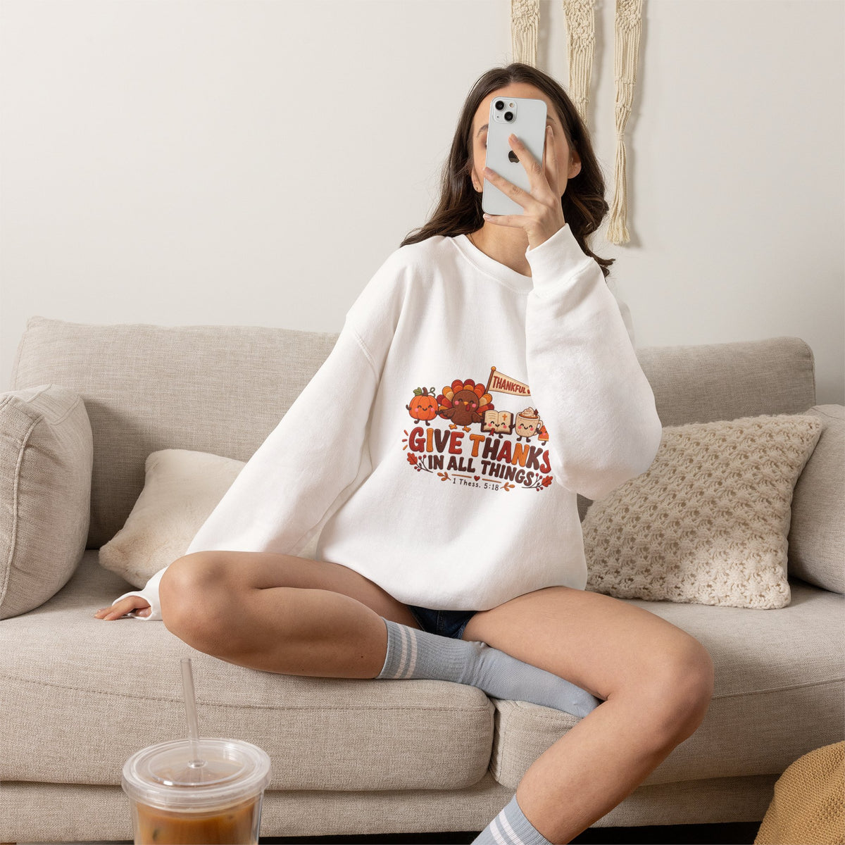 Give Thanks Pumpkin Harvest Sweatshirt
